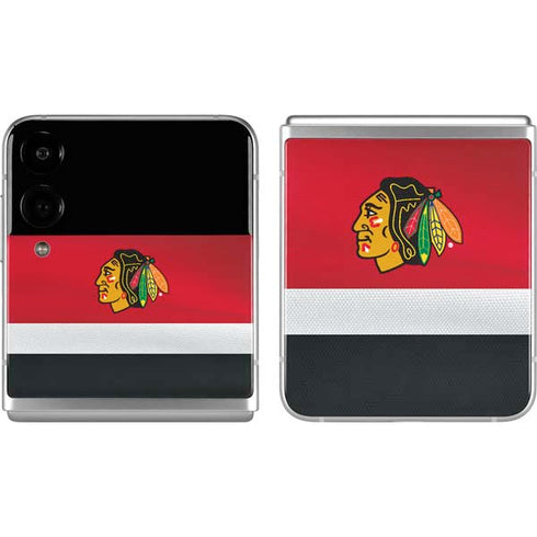 NHL Chicago Blackhawks Jersey Galaxy Z Flip4 5G Skin